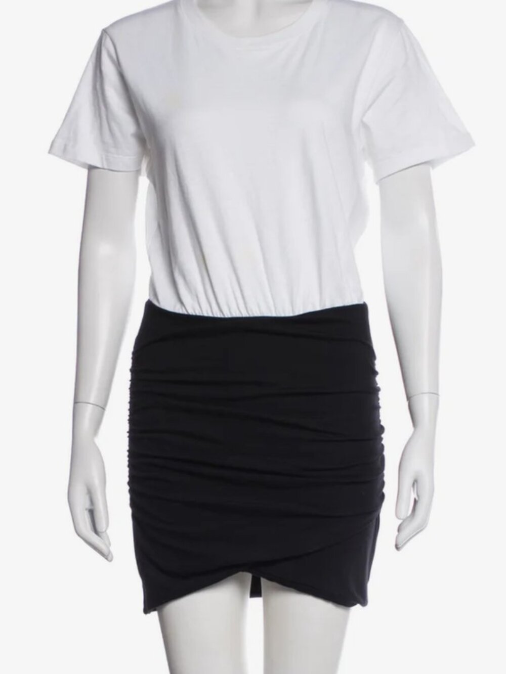 The Kooples - Short 2-Tone Cotton Dress - Size 4 (XL)